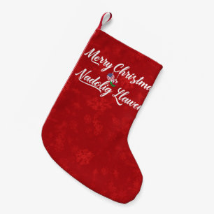 Petite Chaussette De Noël Bas américain bilingue de Noël de Gallois