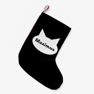 Petite Chaussette De Noël Bas d'animal familier personnalisé par chat