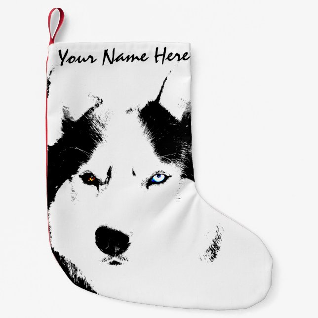 Petite Chaussette De Noël Bas de chien personnalisé par bas enroué de Noël (Devant)