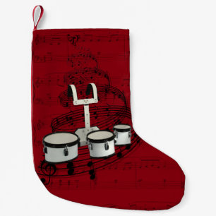 Petite Chaussette De Noël Bas de marche de musique de tambours