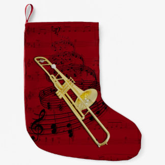 Petite Chaussette De Noël Bas de musique de trombone (valve)