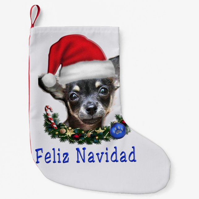 Petite Chaussette De Noël bas de Noël (Devant)