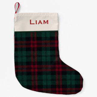 Petite Chaussette De Noël Bas de Noël à carreaux personnalisé classique