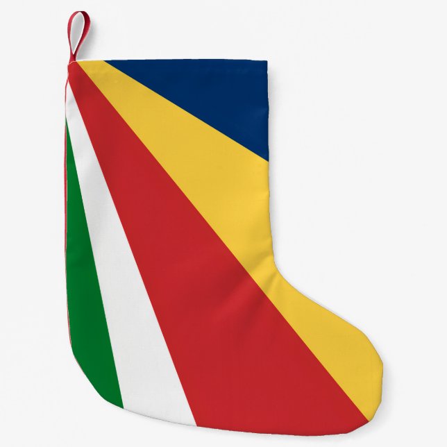 Petite Chaussette De Noël Bas de Noël aux couleurs des Seychelles (Devant)