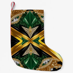 Petite Chaussette De Noël Bas de Noël aux couleurs jamaïcaines