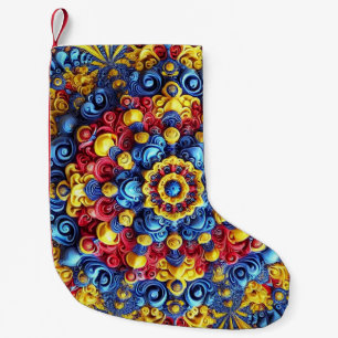 Petite Chaussette De Noël Bas de Noël aux couleurs roumaines
