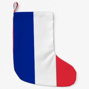 Petite Chaussette De Noël Bas de Noël avec Drapeau de France
