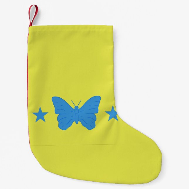 Petite Chaussette De Noël Bas de Noël avec le drapeau de Bady Bassit (Devant)