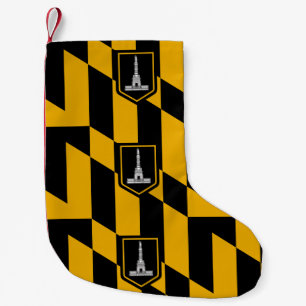 Petite Chaussette De Noël Bas de Noël avec le drapeau de Baltimore