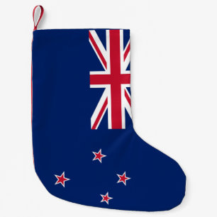 Petite Chaussette De Noël Bas de Noël avec le drapeau de la Nouvelle-Zélande