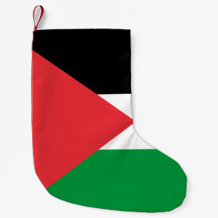 Petite Chaussette De Noël Bas de Noël avec le drapeau de la Palestine
