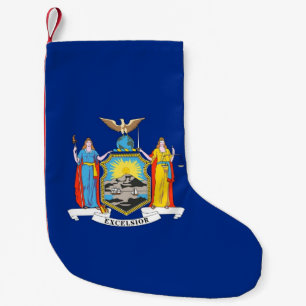 Petite Chaussette De Noël Bas de Noël avec le drapeau de New York