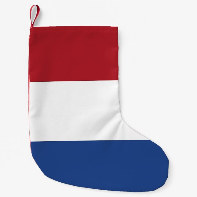 Petite Chaussette De Noël Bas de Noël avec le drapeau de Pays-Bas (Devant)