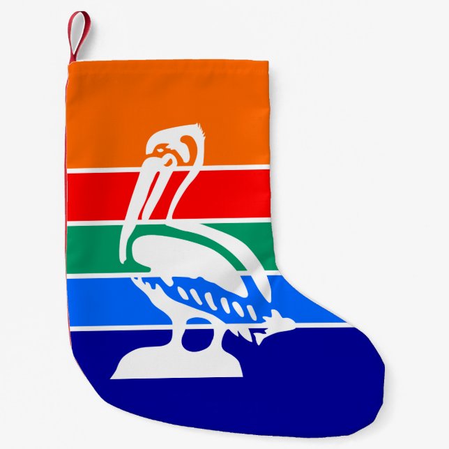 Petite Chaussette De Noël Bas de Noël avec le drapeau de Saint-Pétersbourg (Devant)