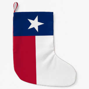 Petite Chaussette De Noël Bas de Noël avec le drapeau du Texas