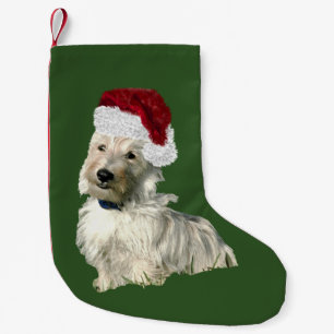 Petite Chaussette De Noël Bas de Noël avec l'écossais Terrier