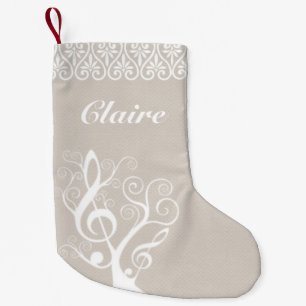Petite Chaussette De Noël Bas de Noël d'arbre de musique