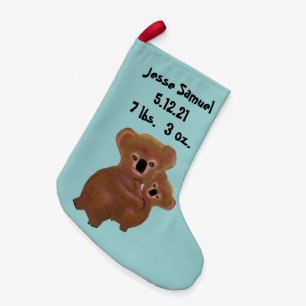 Petite Chaussette De Noël Bas de Noël de bébé de koala premier