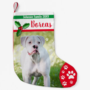 Petite Chaussette De Noël Bas de Noël de chien - famille personnalisée