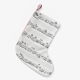 Petite Chaussette De Noël Bas de Noël de musique de feuille