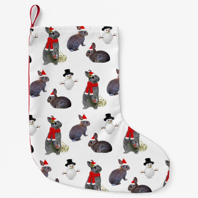 Petite Chaussette De Noël Bas de Noël de partie de kits de Noël (Devant)