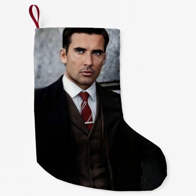 Petite Chaussette De Noël Bas de Noël d'un gentleman chic (Devant)