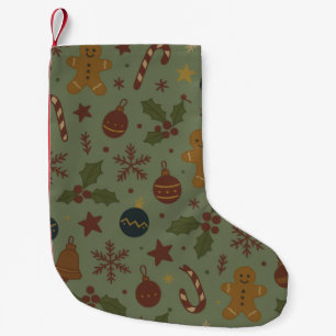 Petite Chaussette De Noël Bas de Noël en pain d'épices