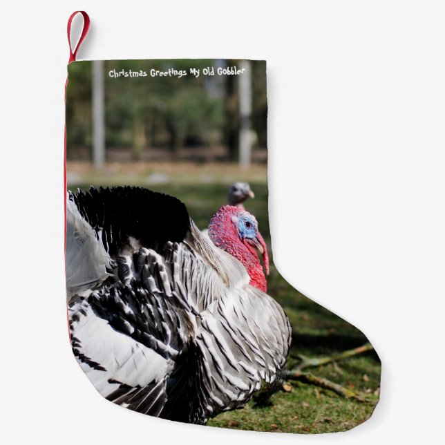 Petite Chaussette De Noël Bas de Noël Mon Vieux Dindon (Devant)