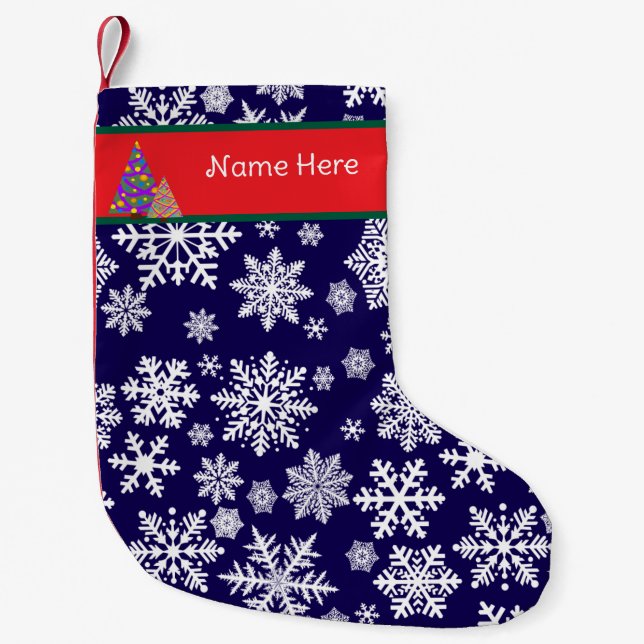 Petite Chaussette De Noël Bas de Noël personnalisable (Devant)