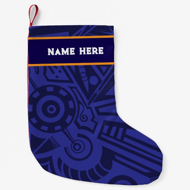 Petite Chaussette De Noël Bas de Noël personnalisable (Devant)