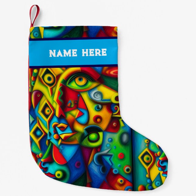 Petite Chaussette De Noël Bas de Noël personnalisable (Devant)