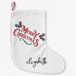 Petite Chaussette De Noël Bas de Noël personnalisé Décoration personnalisée