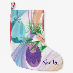 Petite Chaussette De Noël Bas de Noël personnalisé ornement