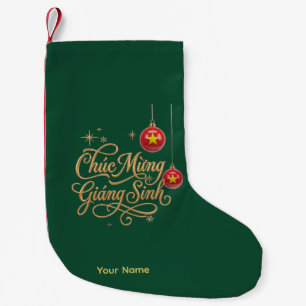 Petite Chaussette De Noël Bas de Noël vietnamien Chúc Mừng Giáng Sinh