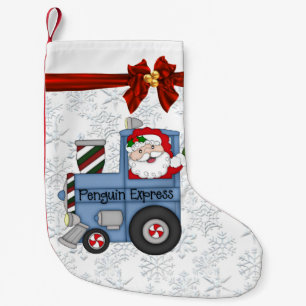 Petite Chaussette De Noël Bas de vacances de train de Père Noël de Noël