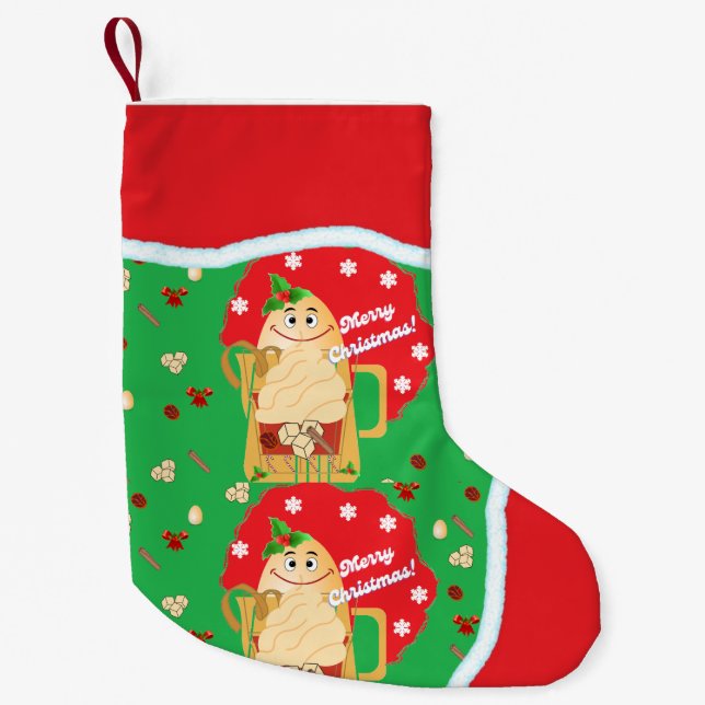 Petite Chaussette De Noël Bas d'impression double face (Devant)