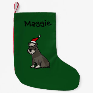 Petite Chaussette De Noël Bas drôle de Noël de Schnauzer