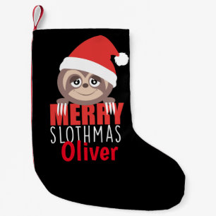 Petite Chaussette De Noël Bas fait sur commande de Noël de Noël de Slothmas