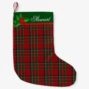 Petite Chaussette De Noël Bas fait sur commande royal de Noël de Stewart