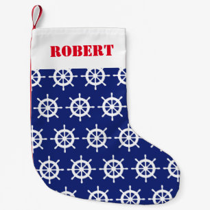 Petite Chaussette De Noël Bas nautique fait sur commande de Noël pour le