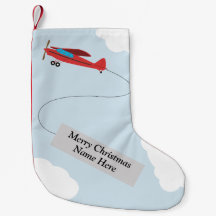 Bas personnalisé de Noël d'aviation