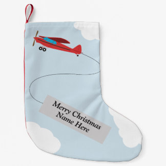 Petite Chaussette De Noël Bas personnalisé de Noël d'aviation