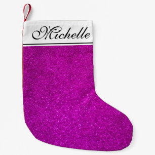 Petite Chaussette De Noël Bas roses mignons personnalisés de Noël de parties