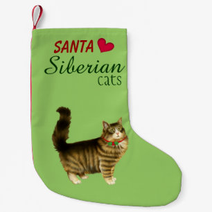 Petite Chaussette De Noël Bas sibérien de Noël de chat