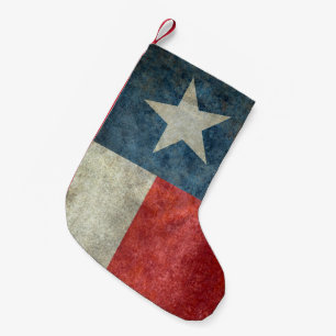Petite Chaussette De Noël Bas vintage de Noël de drapeau d'état du Texas