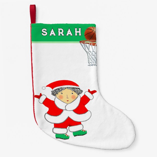 Petite Chaussette De Noël Basket-ball (Devant)