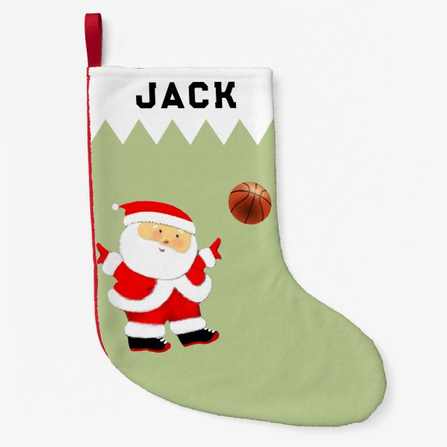 Petite Chaussette De Noël Basket-ball (Devant)