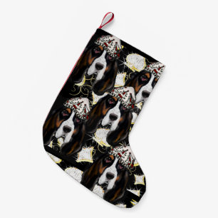 PETITE CHAUSSETTE DE NOËL BASSET HOUND
