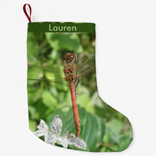 Petite Chaussette De Noël Bateau de Noël personnalisé de la libellule de flé