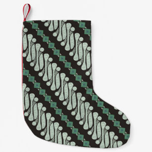 Petite Chaussette De Noël Batik Parang Yogyakarta, dans divers motifs modern